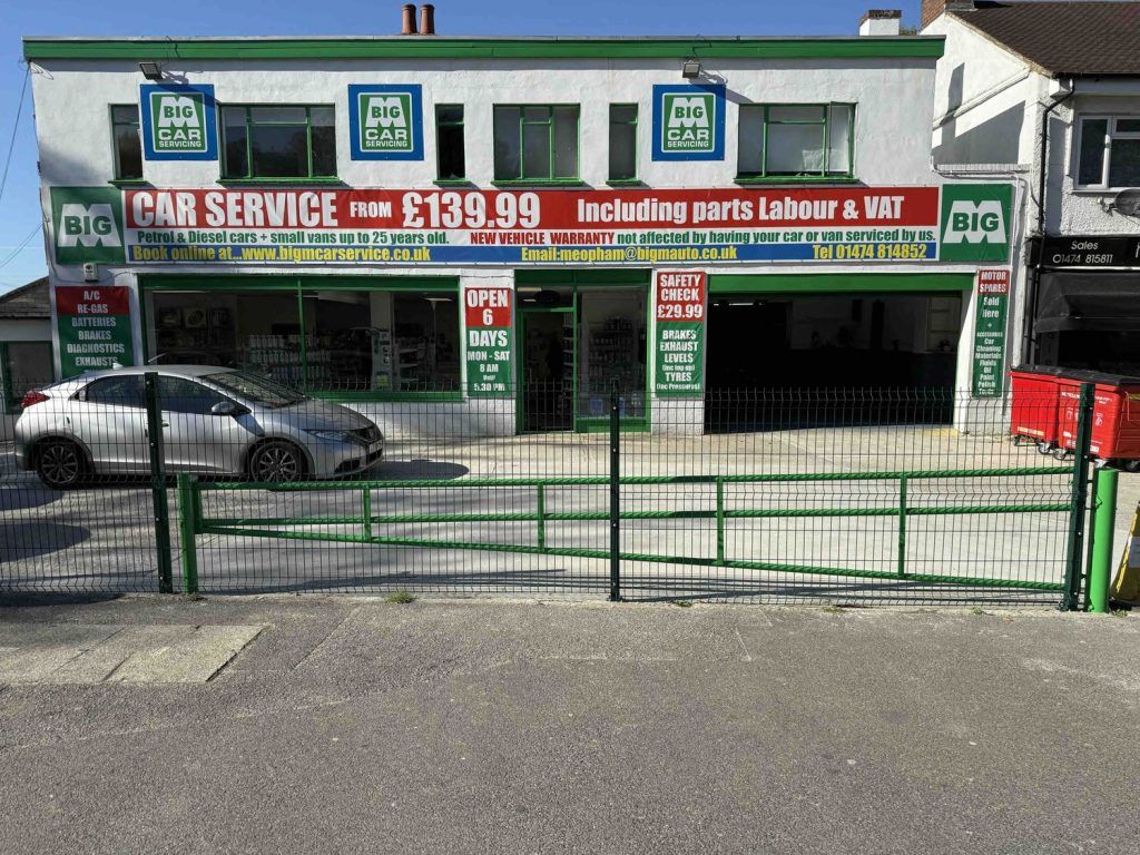 Front view of Big M Car Service Centre - Servicing, Repairs, Tyres, Motorspares and More in Meopham